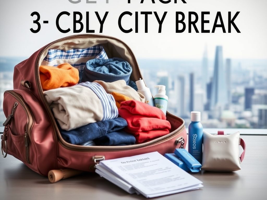 City break na 3 dni z bagażem podręcznym – checklist i zasady pakowania bez nadbagażu